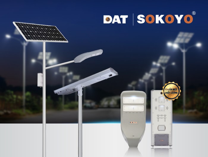 Đèn solar với công nghệ LED giúp tiết kiệm điện, bền bỉ với khả năng chống nước