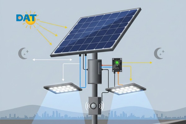 Đèn đường năng lượng mặt trời hoạt động như thế nào