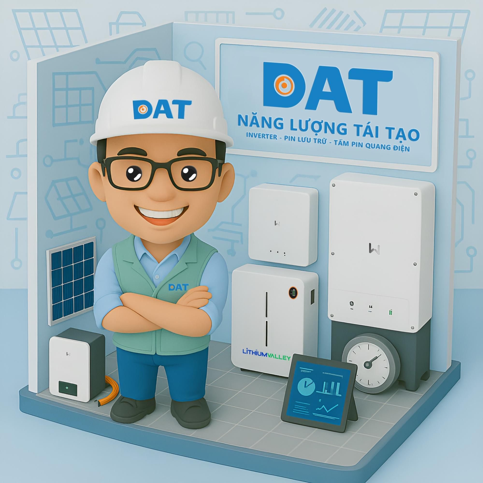 DAT Solar – Kinh nghiệm và tận tâm, cam kết chất lượng cho mọi dự án năng lượng sạch.