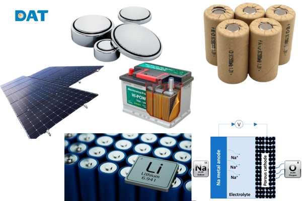 Minh họa các loại pin trong hệ thống BESS.