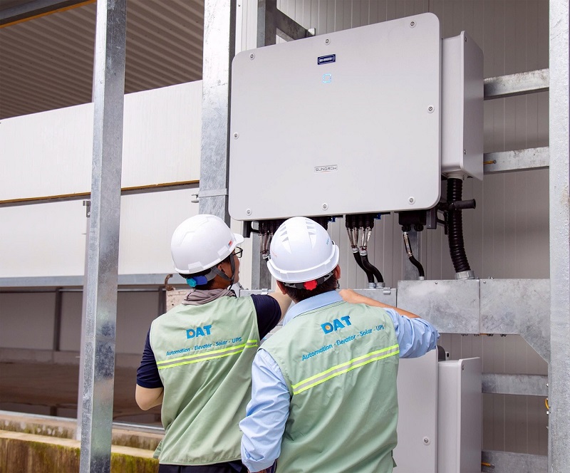 Hệ thống sử dụng inverter Sungrow tiên tiến