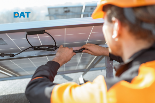 phụ kiện pin năng lượng mặt trời - đầu nối MC4 được lắp đặt cho tấm pin
