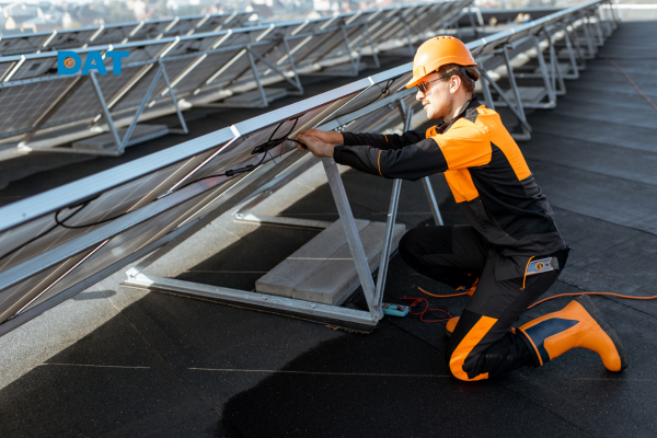 Lắp đặt khung nhôm và đầu nối MC4 - phụ kiện pin năng lượng mặt trời quan trọng đảm bảo độ bền và hiệu suất hệ thống.