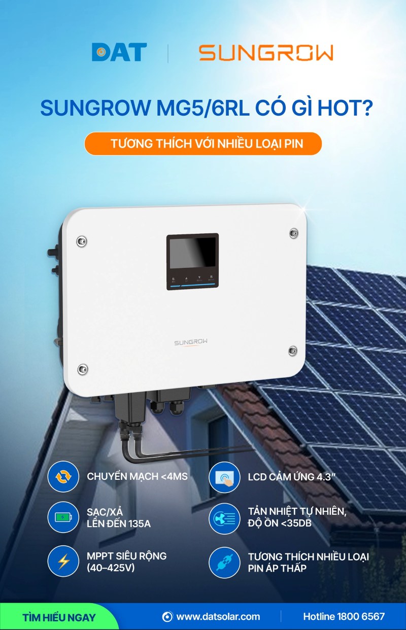 Hiệu suất tối đa, bảo vệ tối ưu – tất cả nhờ inverter năng lượng mặt trời