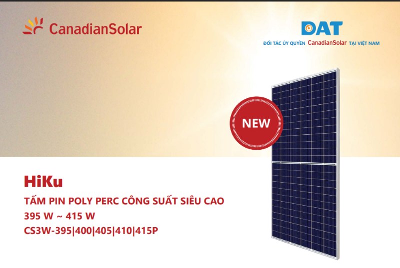 HiKu Poly PERC 410W – Hiệu suất mạnh mẽ, bền bỉ với thời gian.