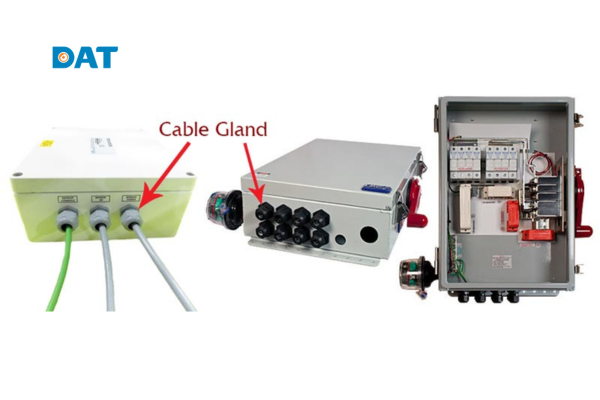 Cấu tạo chi tiết của một Junction Box là gì với vỏ hộp, nắp đậy và các cổng vào.