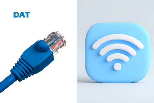 Phân loại Ethernet – Ethernet có dây và Ethernet không dây Wi-Fi.