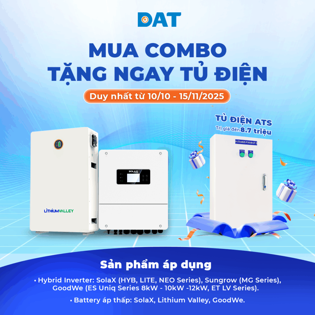 DAT Group khuyến mãi tháng 11 năm 2025 - Mua Combo tặng ngay tủ điện ATS