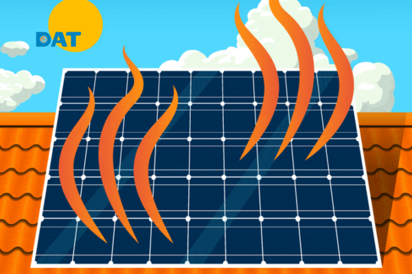 Ảnh hưởng của hệ số nhiệt độ (Pmax) đến hiệu suất của tấm pin mặt trời