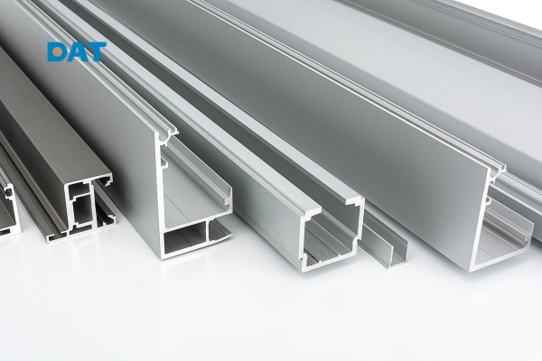 Các thanh nhôm solar định hình có bề mặt anodized sáng bạc, thể hiện đặc tính nhẹ, bền và chống oxi hóa cao.