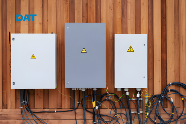 Ứng dụng của Junction Box trong việc đấu nối dây điện cho một động cơ trong nhà máy.