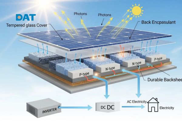 Nguyên lý hoạt động hệ thống điện mặt trời