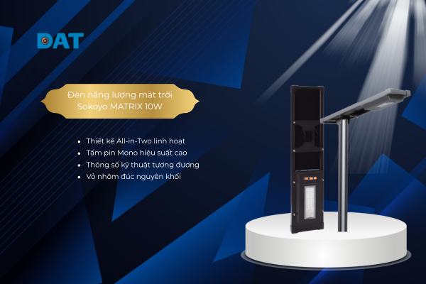 Thiết bị đèn năng lượng mặt trời 10W Sokyo MATRIX