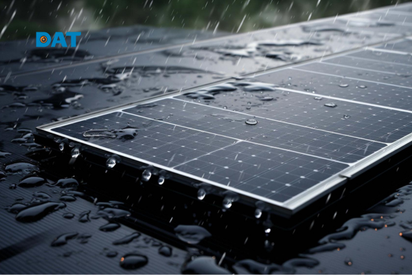Tấm pin mặt trời có thể phát huy công năng khi trời mây mưa với khả năng chống nước hiệu quả