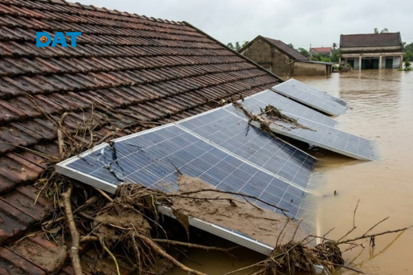 Nước lũ có làm hỏng hệ thống điện năng lượng mặt trời không - tác động bão lũ