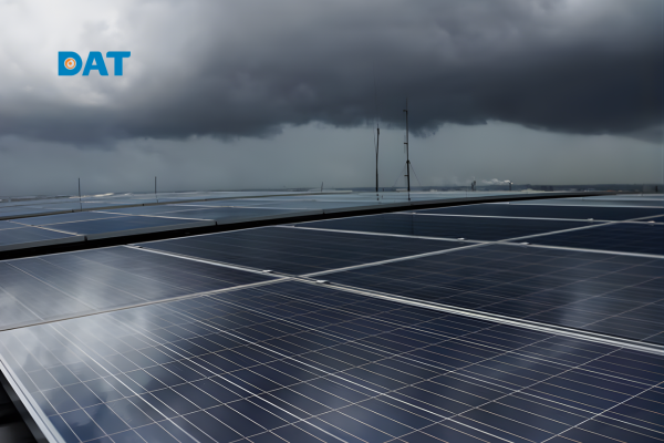 Bầu trời nhiều mây và sương mù ảnh hưởng đến hệ thống điện mặt trời.