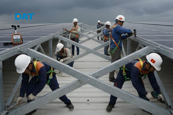 Bảo trì hệ thống điện mặt trời thường xuyên giúp duy trì an toàn và hiệu suất giữa mùa mưa bão