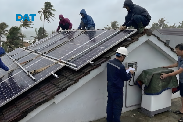 Nước lũ có làm hỏng hệ thống điện năng lượng mặt trời không - khung 5400Pa + SPD Class II