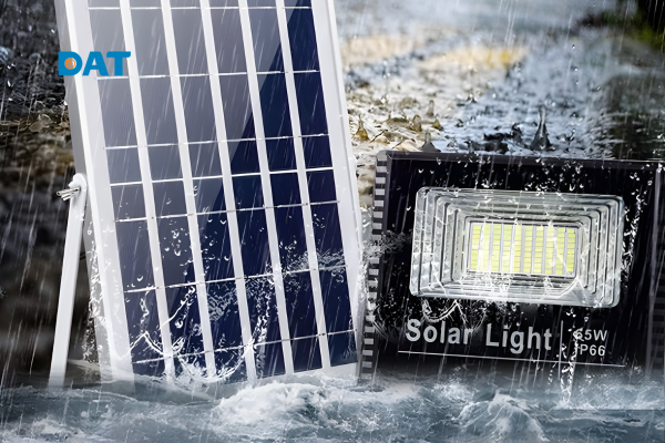 Cấu tạo chi tiết các lớp chống nước của đèn năng lượng mặt trời.