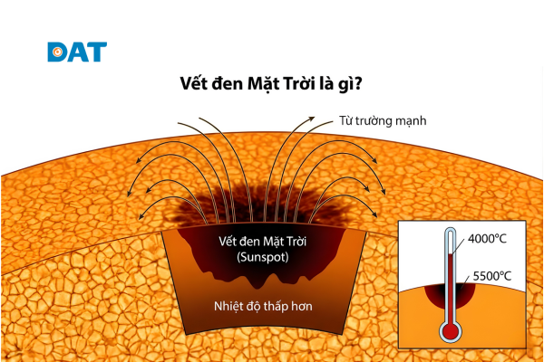 Vết đen Mặt Trời ảnh hưởng Trái Đất