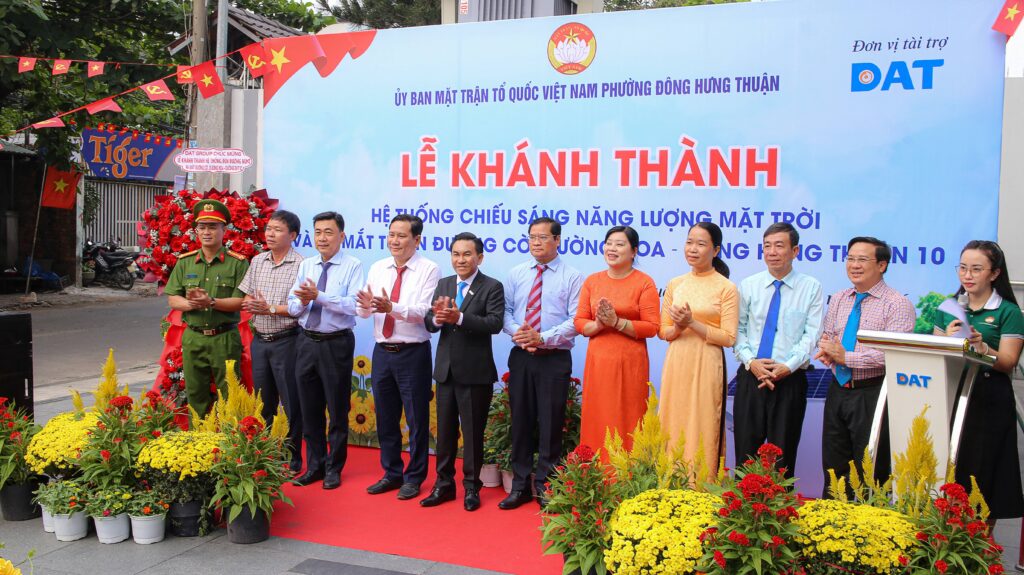 DAT Group tại Lễ khánh thành Hệ thống đèn năng lượng mặt trời
