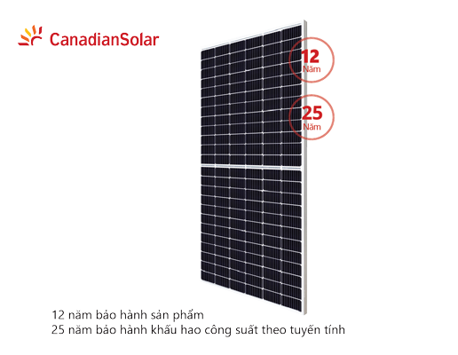 Tấm pin năng lượng mặt trời 545W Canadian-Giải pháp hiệu quả