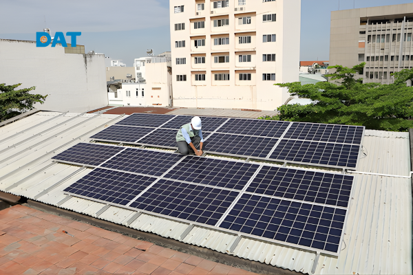Kỹ thuật DAT lắp điện mặt trời áp mái trên nhà kho