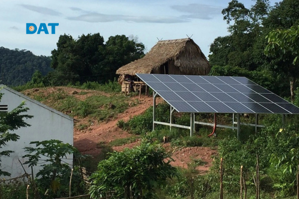 Điện mặt trời cho vùng cao lắp đặt tại khu dân cư miền núi xa điện lưới