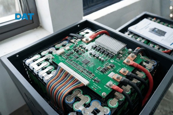 Hệ thống quản lý pin (BMS) đóng vai trò là "bộ não" bảo vệ các cell pin khỏi quá nhiệt, quá sạc và cân bằng điện áp.