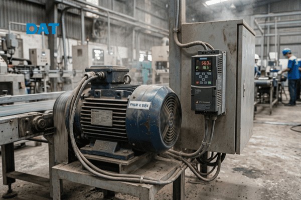 Thiết bị điện đạt chuẩn IP55 đảm bảo vận hành ổn định trong môi trường công nghiệp có bụi và độ ẩm cao.
