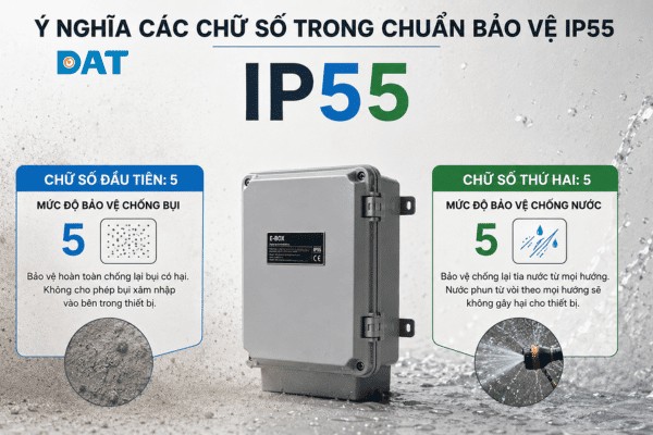 Giải mã các chữ số trong tiêu chuẩn IP (Ingress Protection) theo quy định của Ủy ban Kỹ thuật Điện Quốc tế IEC.