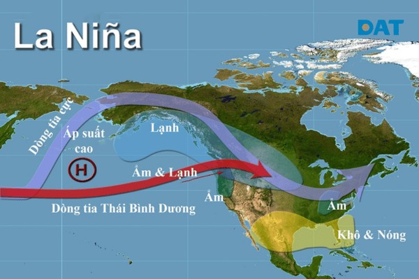 La Nina được tạo ra bởi sự tương tác giữa đại dương và khí quyển ở khu vực Thái Bình Dương nhiệt đới.