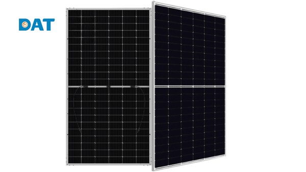 Tấm pin hai mặt kính Canadian Solar TOPBiHiKu6 615W ứng dụng công nghệ n-type TOPCon thu dòng bức xạ phản xạ mặt sau.