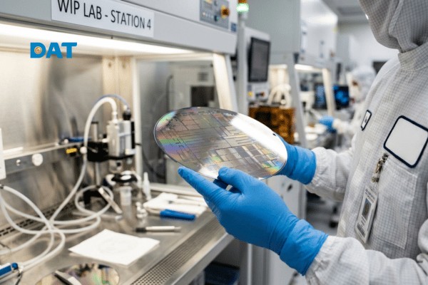 Tấm wafer silicon siêu mỏng – "trái tim" của các thiết bị điện tử và tế bào quang điện hiện đại.