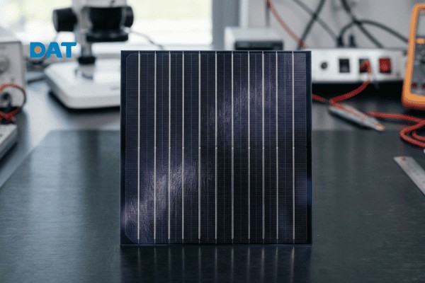 Tấm wafer N-type với thiết kế vuông toàn phần (Full Square) giúp loại bỏ khoảng trống dư thừa, tối ưu hóa 100% diện tích phát điện trên module.