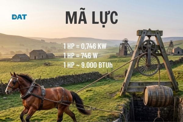 Mã lực là đơn vị dùng để đo công suất đầu trục