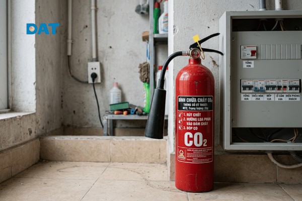 Trang bị sẵn sàng các phương tiện xử lý sự cố khẩn cấp phù hợp với tiêu chuẩn an toàn.