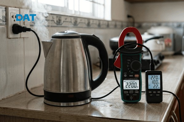 Cách tự kiểm tra độ chính xác của công tơ điện bằng các thiết bị tải thuần trở có công suất cố định.