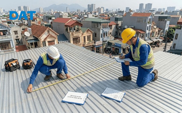 Khảo sát diện tích mái và hướng lắp đặt (tối ưu nhất là hướng Nam hoặc Đông Nam) là bước quan trọng để tối đa hóa khả năng đón bức xạ mặt trời.
