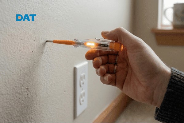 Kiểm tra nhanh nguồn rò điện bằng bút thử điện tại nhà.