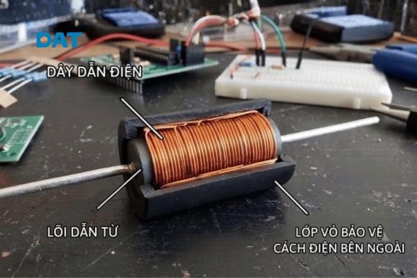 Cấu tạo cơ bản các thành phần của cuộn cảm
