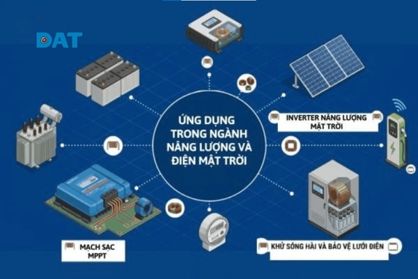 Ứng dụng đa dạng của cuộn cảm trong ngành năng lượng và điện mặt trời