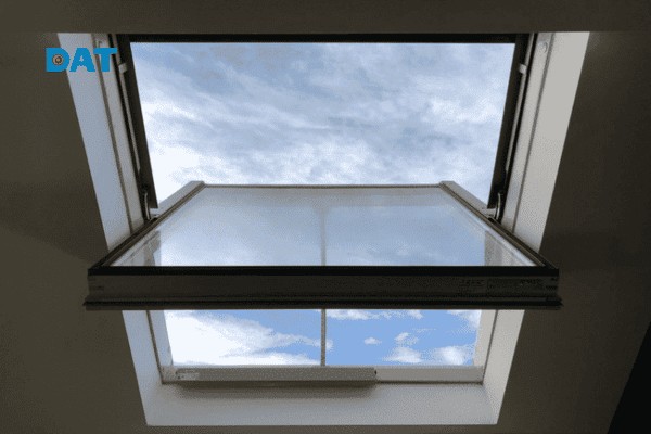 Thiết kế giếng trời và cửa sổ đối lưu giúp làm mát thụ động và giảm nhu cầu sử dụng đèn vào ban ngày.