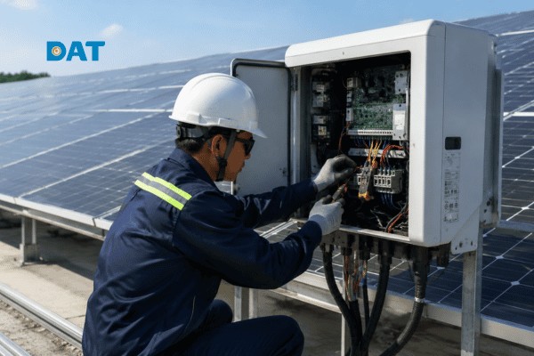 Hoạt động bảo trì và vệ sinh định kỳ - một phần chi phí OPEX bắt buộc để duy trì sản lượng điện ổn định. .