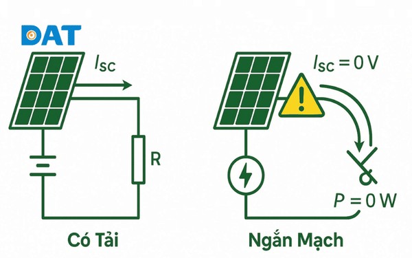 Ngắn mạch (Short circuit) gây nguy hiểm do dòng điện tăng đột biến.