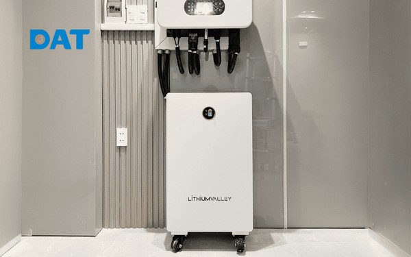 Dòng pin Lithium Valley với thiết kế hiện đại, phù hợp cho nhiều không gian lắp đặt.