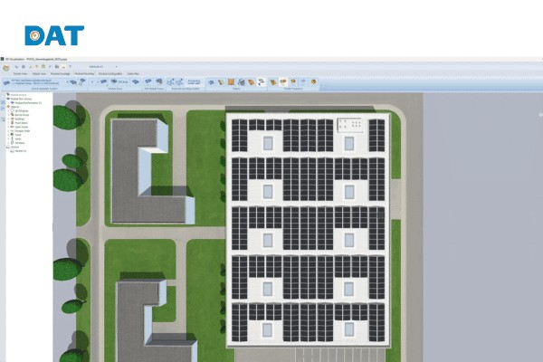 Giao diện phần mềm PV*SOL sử dụng để thiết kế và mô phỏng hệ thống điện mặt trời áp mái.