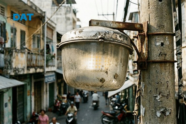 Bụi bẩn bám dày trên bề mặt kính không chỉ cản trở ánh sáng mà còn có nguy cơ tạo ra các điểm quá nhiệt (Hot spot) gây hỏng chip LED vĩnh viễn.