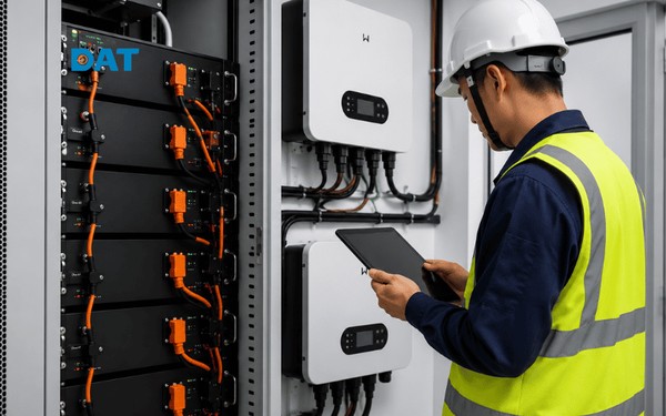 Dung lượng pin lưu trữ theo kWh là cơ sở tính thời gian vận hành của hệ thống