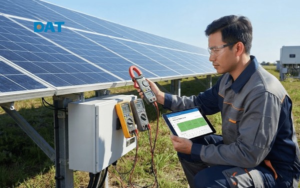 Đo công suất điện một chiều (DC) thông qua điện áp và dòng điện giúp lựa chọn cáp DC phù hợp, giảm tổn hao điện năng.